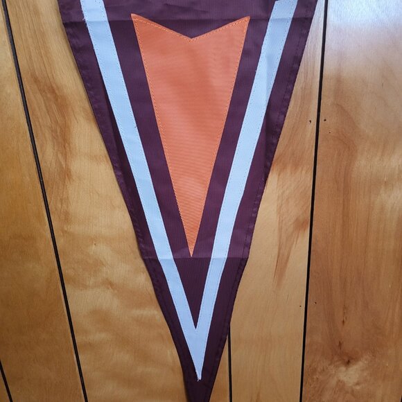 Virginia Tech Hokies Pennant Fan Support Man Cave Dorm Garage Office VPI NCAA A3 - Picture 3 of 7